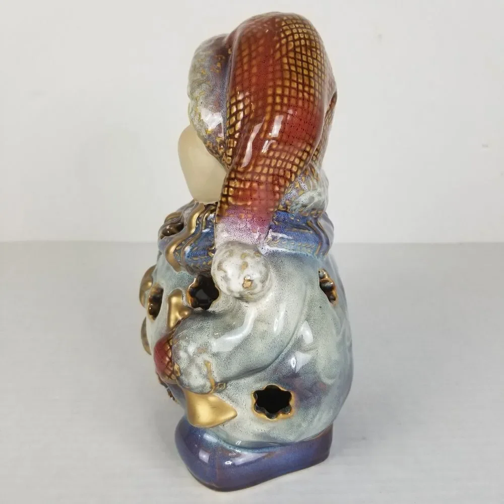 A‎ Snowman and His Tree Ceramic Lamp